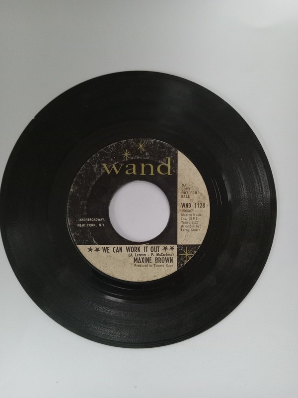 Maxine Brown WE CAN WORK IT OUT 45 Wand WND 1128 DJ Promo White Label 1966 Soul