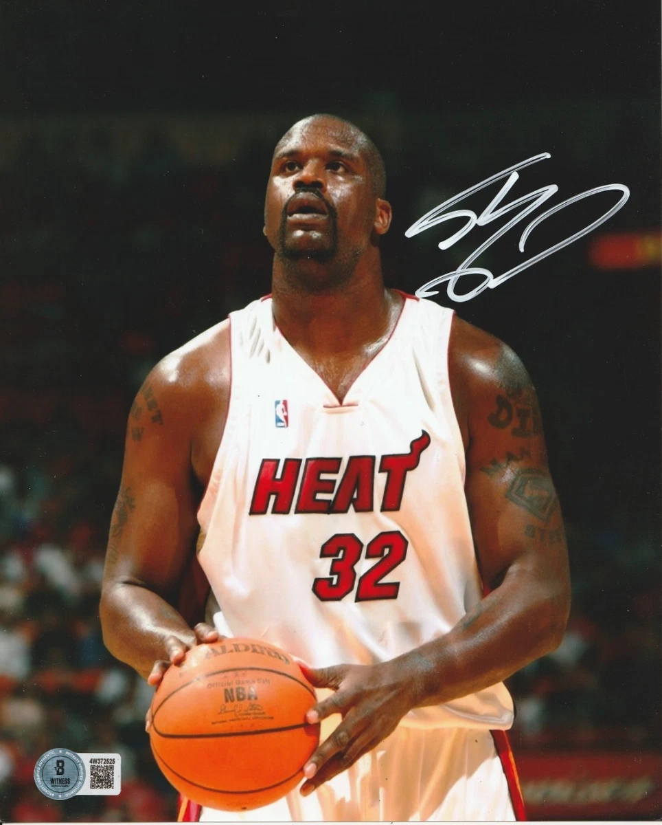 Shaquille O'Neal Miami Heat Basketball NBA Original Autographed