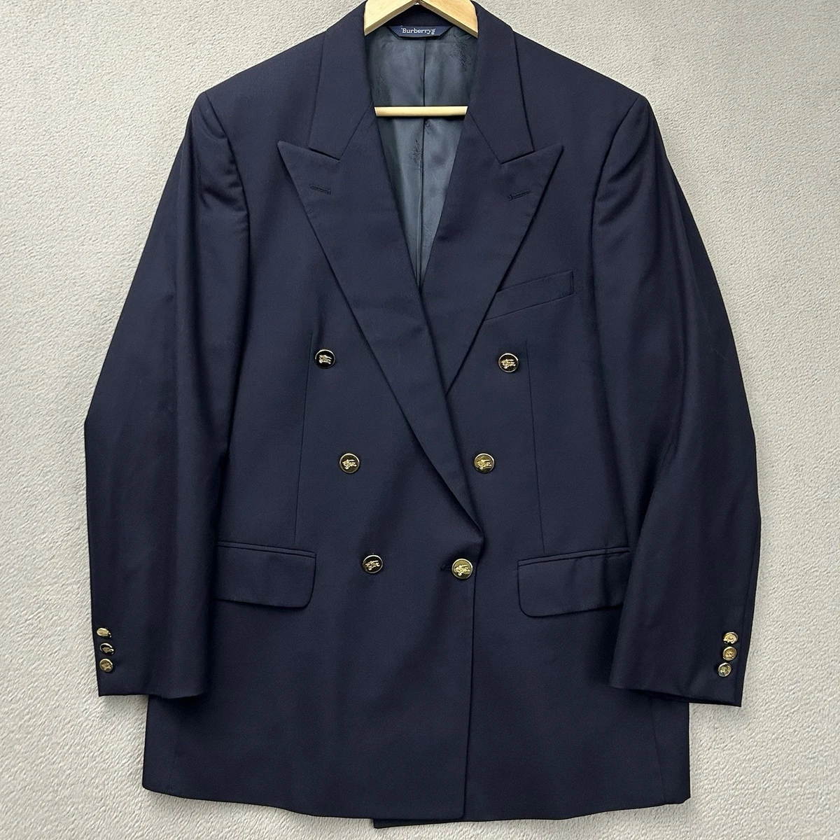 Burberry Blue Double-Breasted Suits & Blazers for Men for sale | eBay