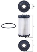 ÖLfilter Mahle OX 1184D Filtereinsatz FüR Audi Porsche Bentley VW 8W5 Touareg B9