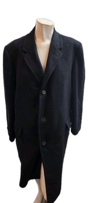 Durmeuill By Arpel Men's Coat 39 Vintage Pure Cashmere Navy Blue Classic