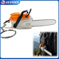 Stihl Mini Chainsaw Keychain Plastic Key Ring Toy Miniature Novelty Chainsaw US