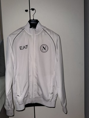 EA7 Herren Trainingsanzug 2-teilig Jacke/Hose- Weiß/Schwarz M SSC Napoli