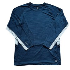 HANG TEN blue and gray long sleeved UV Protection casual swim surf shirt XL