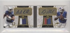 2013 Topps Supreme 8/15 Andrew Luck EJ Manuel #SDAP-LM Dual Patch Auto 1f1