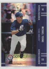 2005 Playoff Prestige Xtra Bases Purple 95/100 Michael Young #70 04br