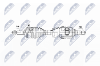 NTY Antriebswelle NPW-TY-056 FüR Toyota
