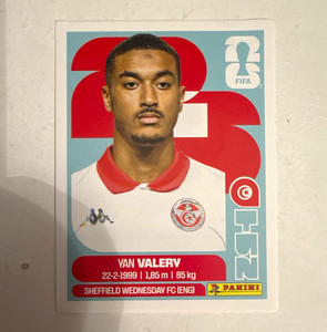 Panini FIFA World Cup 2026 Yan Valery TUN 4 Tunisia Portrait Sticker
