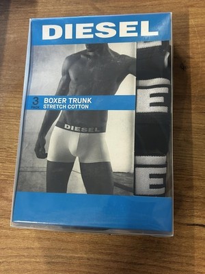 Diesel Herrenunterwäsche Größe S 3er-Pack Boxershorts 00SL6S