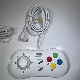 NEO GEO Mini Controller game Pad White japan. FP1N1810 NEOGEO & Cord