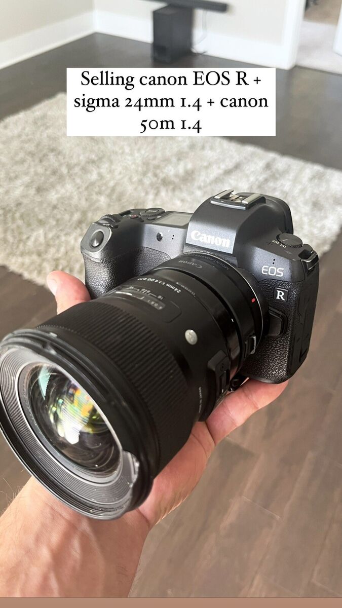 Canon EOS R W/ Sigma 24m 1.4 + Canon 50m 1.4 + EF Adapter | eBay Canon EOS R W/ Sigma 24m 1.4 + Canon 50m 1.4 + EF Adapter | eBay