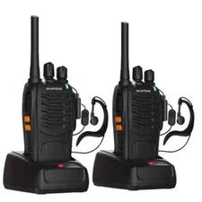 2 Pack Baofeng BF-88A Walkie Talkie 2 Two Way Radio Long Range Handheld FRS