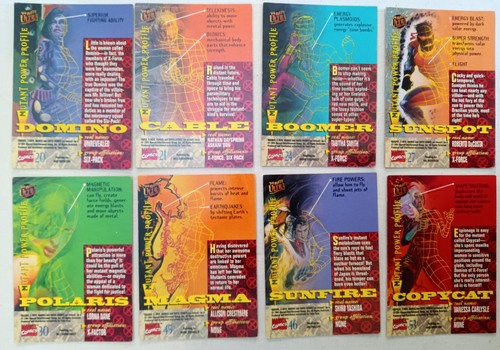 Fleer Ultra X-Men 1994 Super Heroes Set de 8: #20-53 No consecutivo Excelente - Imagen 2 de 2