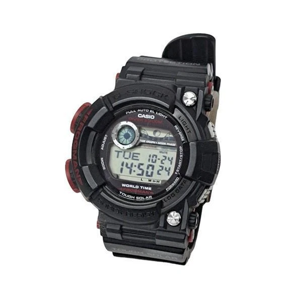 Casio G SHOCK GF 1000 Frogman Black Red Stainless Steel Men s