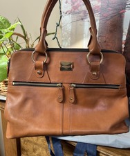 *~xlnt ~modalu England ~ Pippa Handbag Grab Bag ~ Tote ~ Tan Leather
