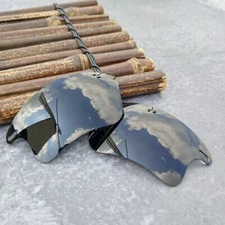 LensOcean Polarized Replacement lenses for-Oakley Fast Jacket XL OO9156- Black