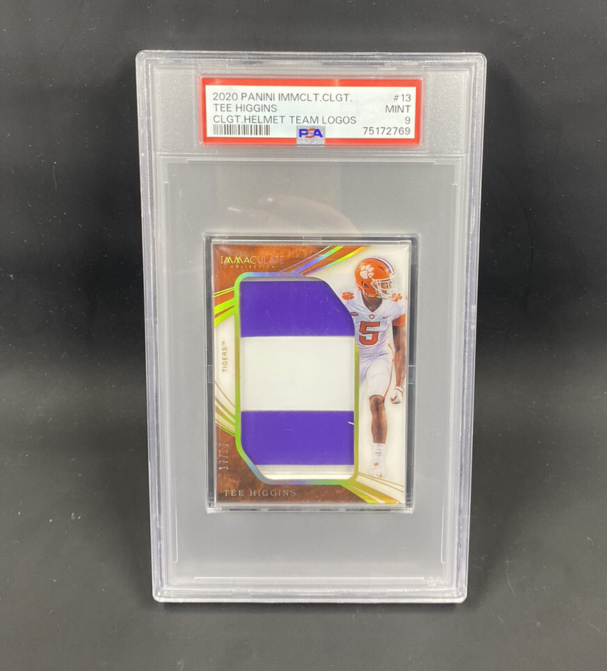 Tee Higgins Panini Immaculate Collegiate Collegiate Helmet Team Logos #13 Base