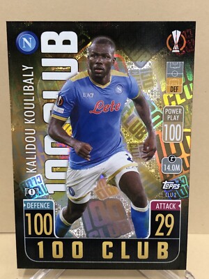 2021-22 Match Attax Extra UEFA Champs Europa 100 Club #CLU2 Kalidou Koulibaly