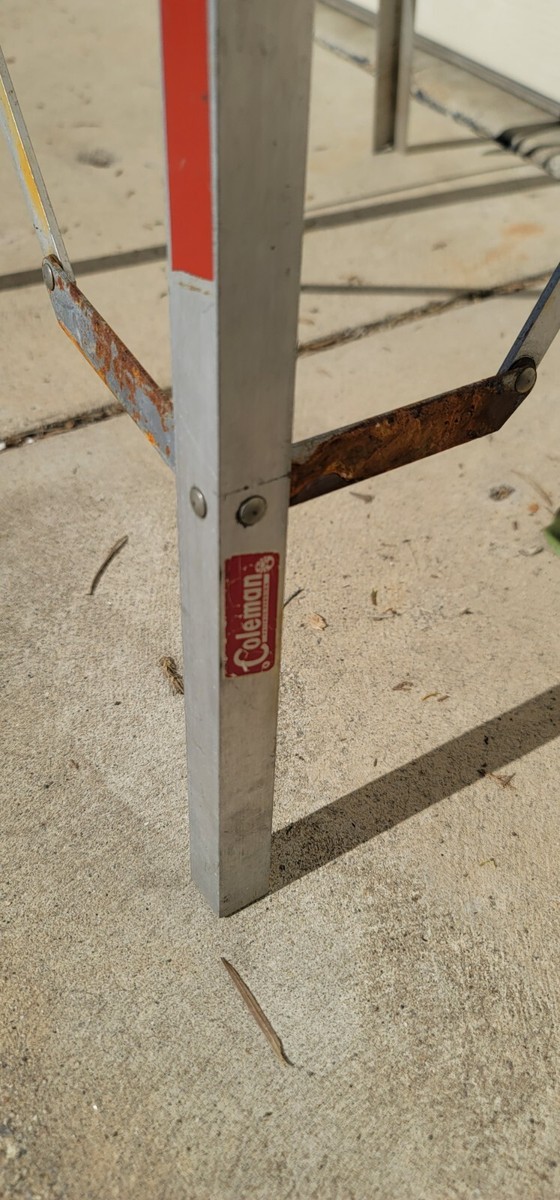 Vintage Coleman Folding Aluminum Hi-Stand Model 591B499 | eBay