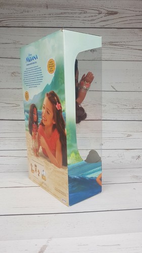 Disney Moana Adventure Doll Flower Clip Bracelet Royal Reflective Eyes 14" New - Picture 5 of 7