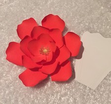 Hard Copy Paper Flower Template 10, DIY Paper Flower Backdrops, Flower Petal