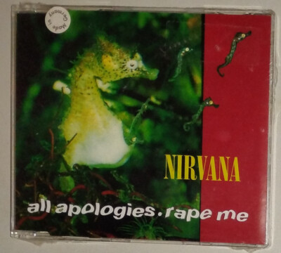 Nirvana - All Apologies /Rape Me  New Sealed 3 track CD Single Eur import GED218