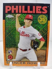 SPENCER HOWARD /25 Orange 1986 Refractor 2021 Topps Silver Packs ROOKIE Phillies