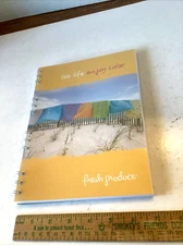 Fresh Produce Art Drawing Sketch Book-Live Life Enjoy Color NEW