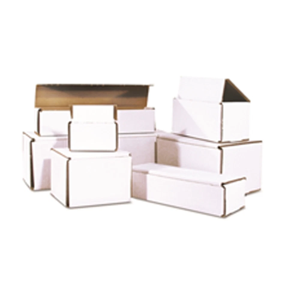 1000 -  6x4x2 White Corrugated Shipping Mailer Packing Box Boxes 6 x 4 x 2
