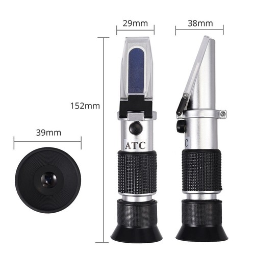 Refraktometer Honig Imker Wasser Zucker Gehalt, Brix: 58-92% Wasser: 12-27% Neu - Bild 4 von 11