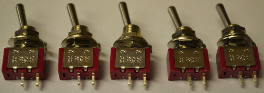 Expo A28010 Miniature Switches On/Off SPST Pack of 5