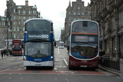 LOTHIAN SKYLINK Bus No.588 & Bus 803 OKT 2017 6x4 Qualität Bus Foto ANSICHT 10