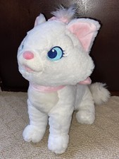 Disney Store The Aristocats Marie Large Plush White With Pink Bow EUC