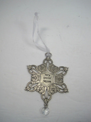 Beautiful Ganz Metal 'Very Special Mom' Ornament 4 '' x 3'' New