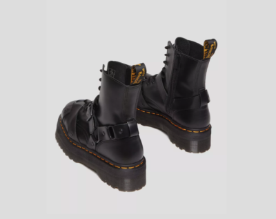 Dr.Martens　JADON HARNESS 8 ホール ブーツ DR.MARTENS JADON HARNESS PARIS LEATHER BLACK PLATFORM MSRP$270