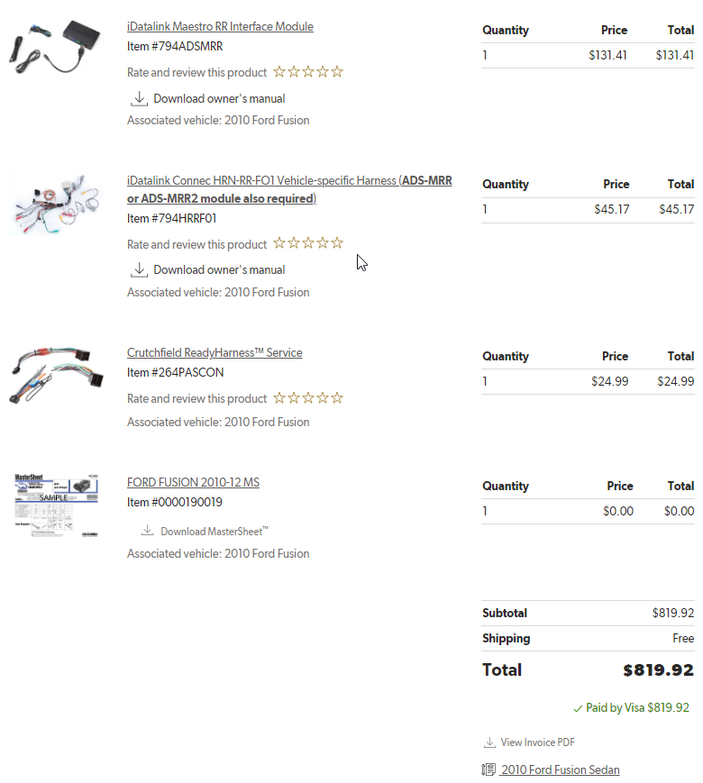 Kenwood eXcelon DMX709S 6.8" Touchscreen, Apple Carplay, Backup Camera