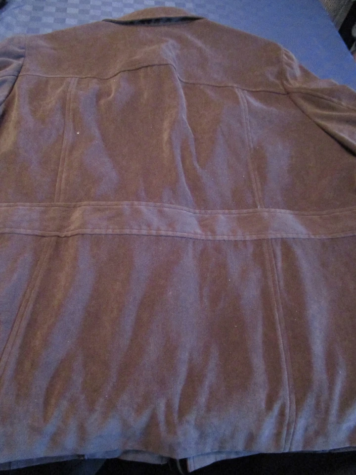 NWT NORTON STUDIO WOMENS BUTTON FRONT SUEDED BLAZER SUIT JACKET BROWN 20W - Image 3 of 3