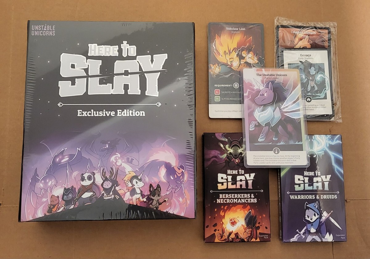 Here to Slay Kickstarter Exclusive Monster/Dragon +2 Expansions