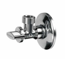 Stainless Steel Angled Water Isolating Valve Wall Mounted 1/2''X1/2''