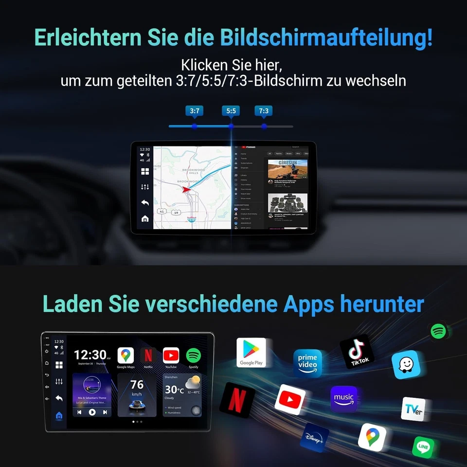 OTTOCAST P3 AI Box Play Store Youtube Wireless Carplay Android Auto HDMI Player - Bild 4 von 4