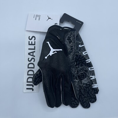 Nike Jordan Jet 7.0 Football Gloves Black Grey Magnigrip+ Men s Size XXL NWT $70