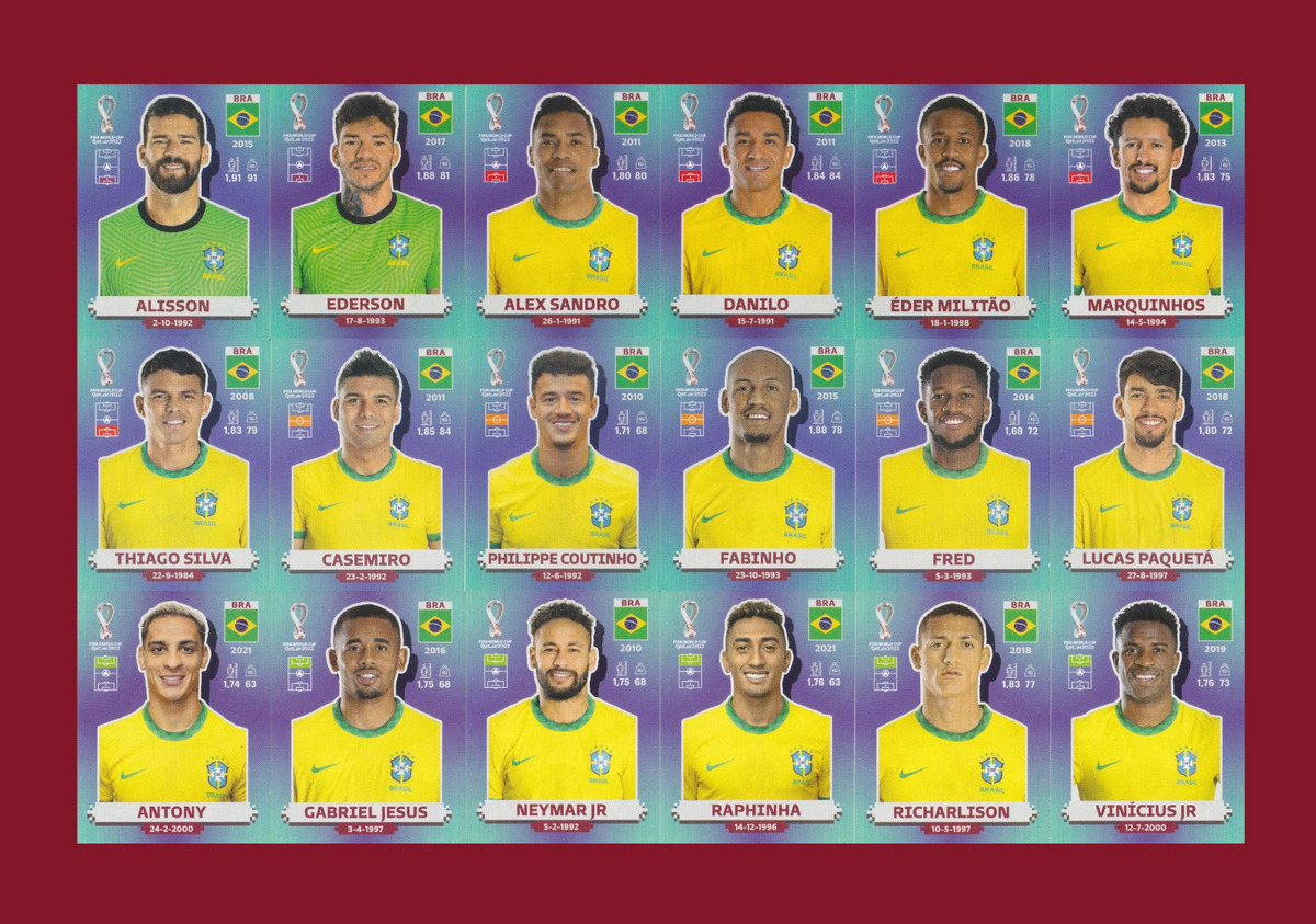 Brazil World Cup Squad for Qatar 2022