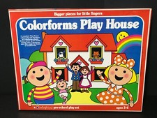 Colorforms 1977 Pre School Play Set Play House Complete Vintage