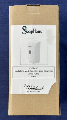 NEW Whitehaus WHSD110 Liquid Soap Dispenser - Touchless & Automatic SEALED BOX