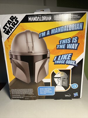 Hasbro Star Wars F5378-speelgoed elektronisch masker uit The Mandalorian, The Mandalorian-verkleedaccessoire met gesproken tekst en speciale effecten, vanaf 5 jaar,multi kleuren