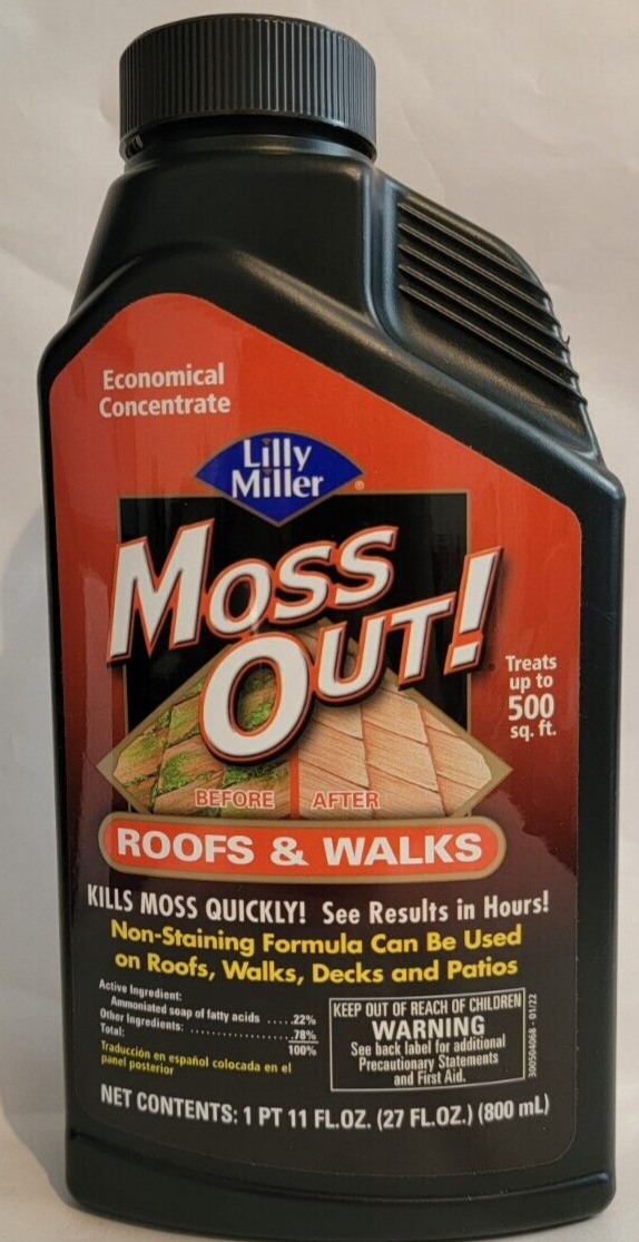 Moss Out Killer Remover Roof Walkways Decks Patio Cleaner Non Staining