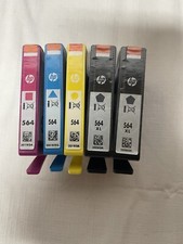 564 XL Black ink cartridge x2 cyan magenta yellow Singles Expired 2019/2020