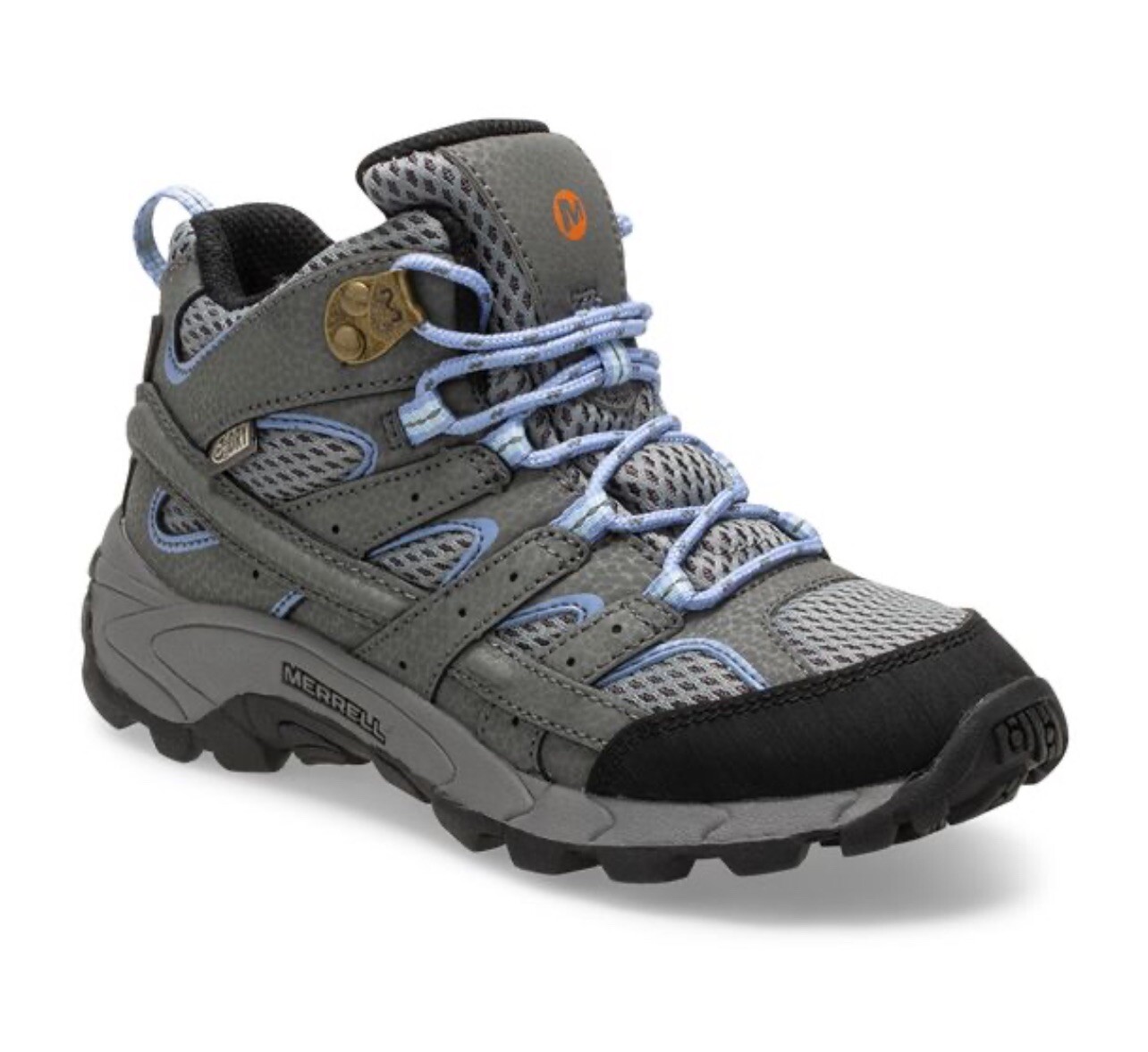 Scarpe da trekking impermeabili Merrell Big Kid's Moab 2 grigie blu taglia 6 5