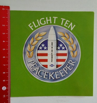 Aufkleber/Sticker: US Air Force Peacekeeper Flight Ten (26101619)
