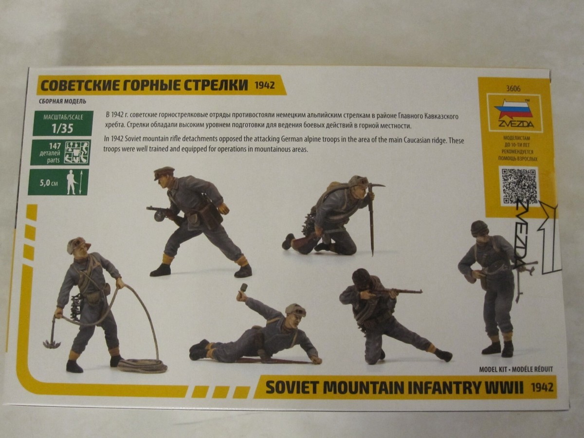 Zvezda 3606 1/35 WWII Soviet Mountain Infantry (6) | eBay
